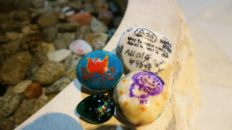 stones in the Chapel of Divinity School of Chung Chi College 